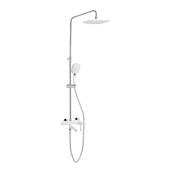 Душова система універсальна Qtap Grand на три споживачі (з виливом) QTGRAWCR1004 Chrome/White Київ