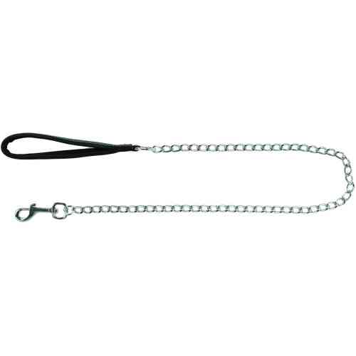 Поводок-цепь Trixie для собак с неопреновой петлей для рук M–L 1,00 м х 3,0 мм черный Киев