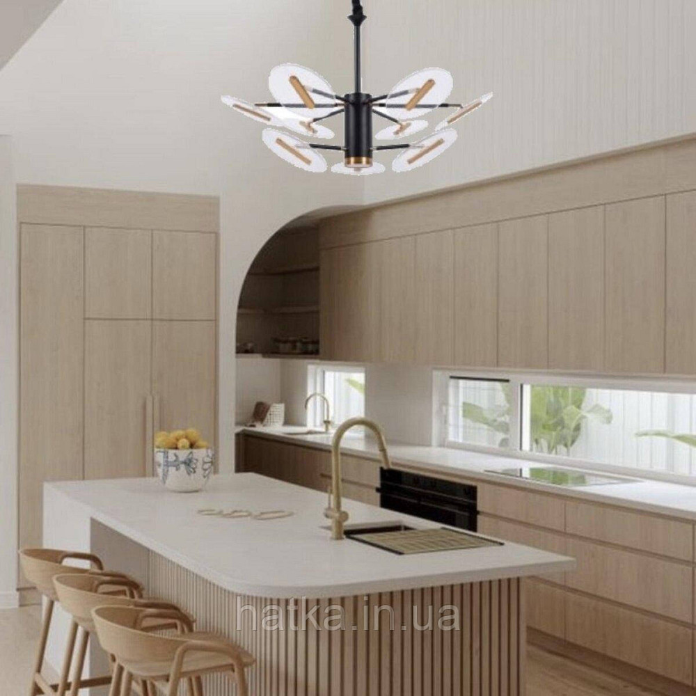 Люстра світлодіодна акрилова Sirius N 3713-B-6+3 (80W) Київ - фото 2