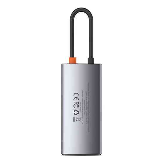 USB-Hub Baseus Metal Gleam Series 4-in-1 Multifunctional (Type-C to HDMI*1+USB3.0*1+USB2.0*1+PD*1) Київ