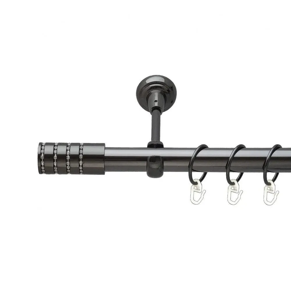 Карниз Orvit Барамелла металевий однорядний відкритий Онікс 25 мм 160 см (6706538) Львів - фото 1