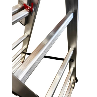 Драбина GTM 3-секції, розкладна, 3*11сх. 2,99-7,31м (KME311) Вінниця - фото 8