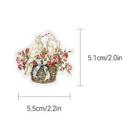 Набір вінтажних квіткових стікерів – 50 шт Київ