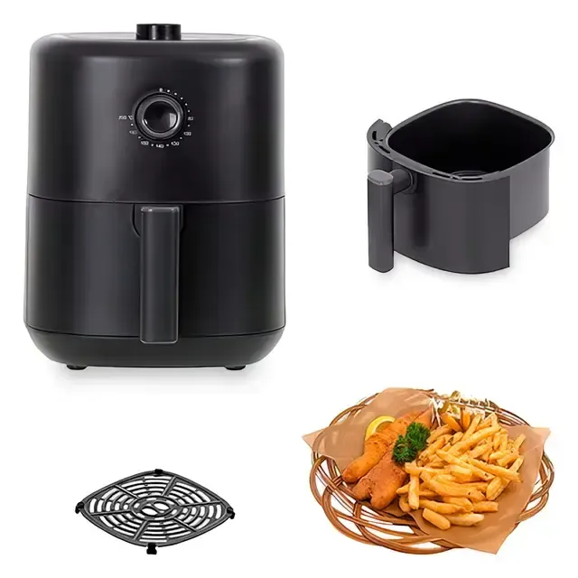 Аэрофритюрница для дома с таймером на 1.5 Л, 1200 ВТ AIR FRYER CROWNBERG CB 5541Безмасляная фритюрница Коломия - фото 2
