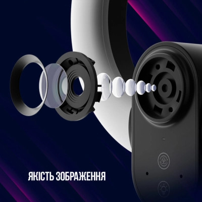 Веб-камера Lorgar Circulus 910 Streaming 5MP 1944 Auto Focus Stereo (LRG-SC910) Винница - изображение 11