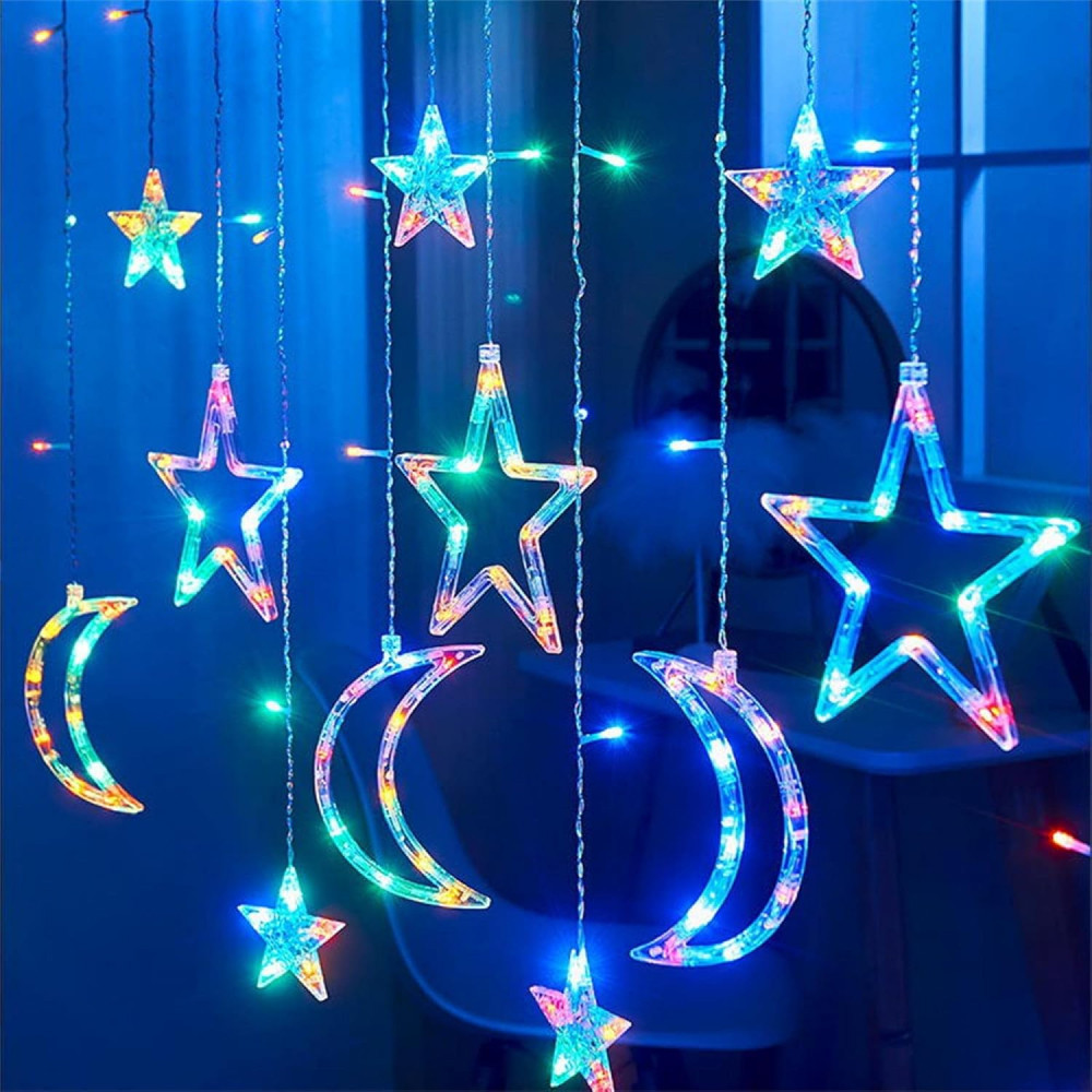 Гирлянда Штора,от сети,2,5м,138LED,с пультом,Разноцветный SBR Киев - изображение 5