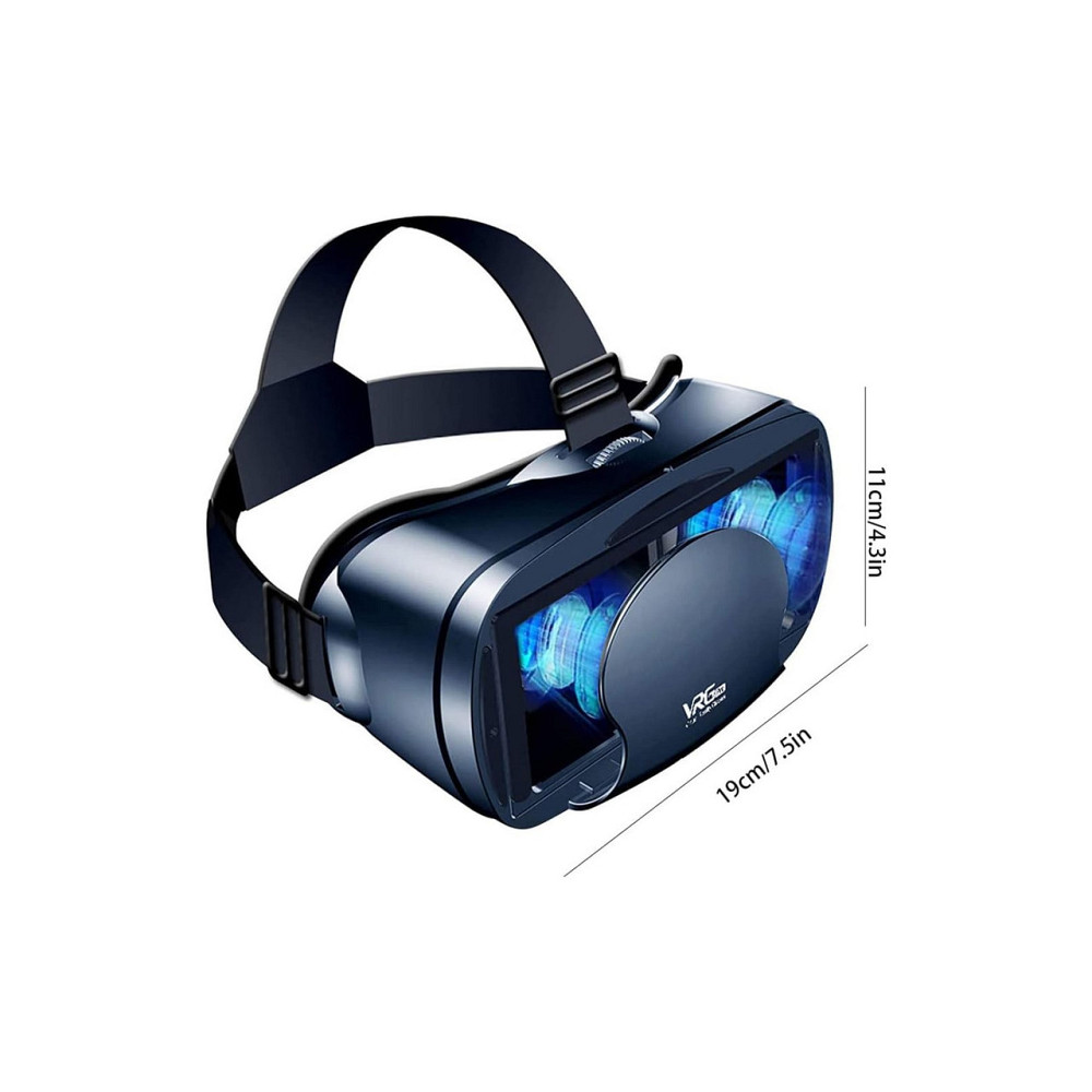 VR шолом віртуальні окуляри GGOOD VRG PRO чорний 120° ширококутна лінза для смартфонів 5–7 дюймів Android з пультом Київ - фото 8