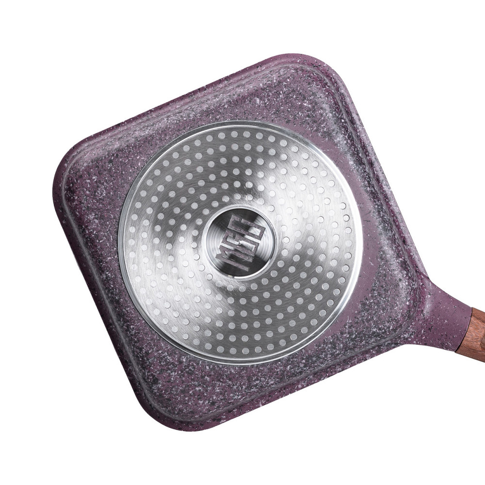 MGC Сковорода-гриль алюмінієва, квадратна, 2,5 літри, з антипригарним покриттям, 24 см, MGC Pur Коломыя - изображение 3