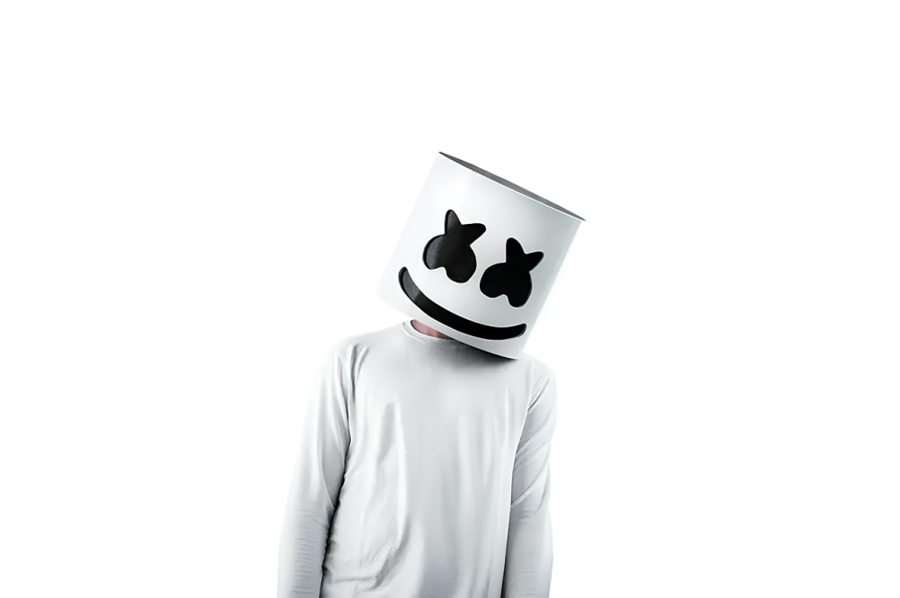 Маска Маршмеллоу RESTEQ, Светодиодная маска DJ Marshmello для костюмированных вечеринок и музыкальных мероприятий Киев - изображение 5