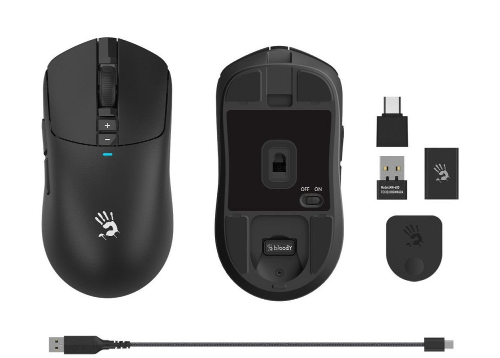 Миша бездротова A4Tech Bloody R72 Ultra Black Чорний Харьков - изображение 6
