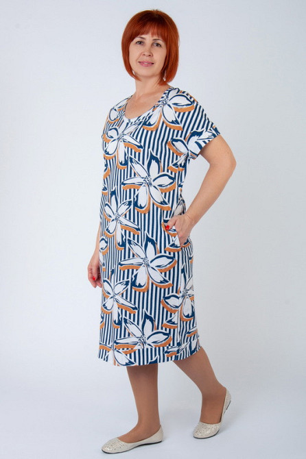 Женское платье летнее хлопок 50 разноцветный Киев - изображение 1