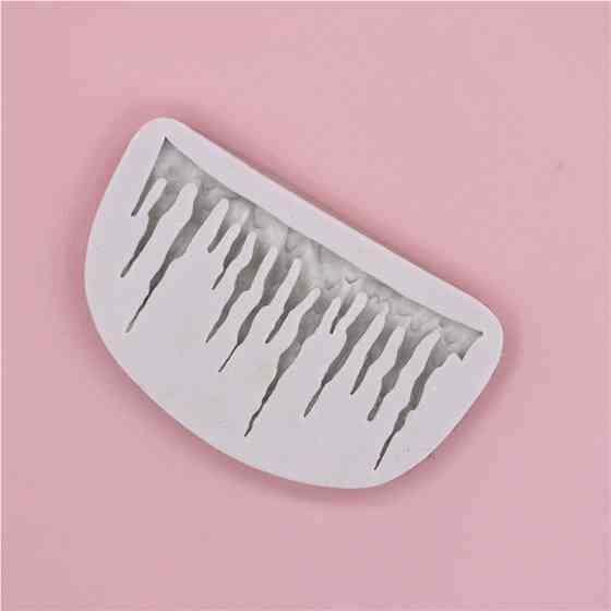 Молд новогодний Сосульки 100 на 60 мм серый Киев