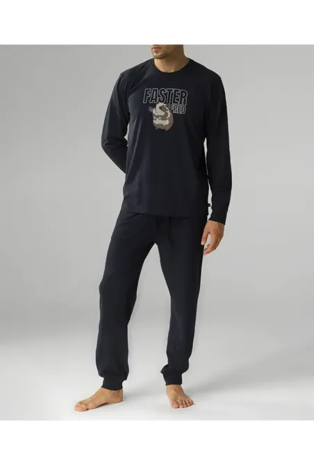 Чоловіча піжама (довгі штани, довгий рукав) Atlantic NMP-376 M Київ - фото 1