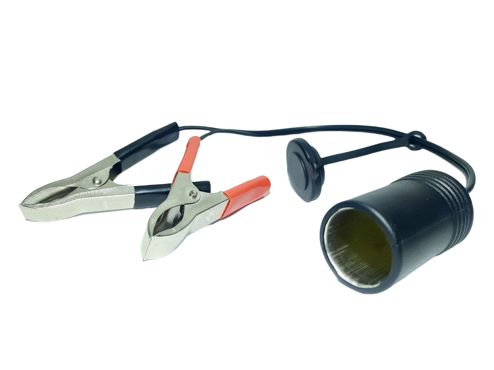 Переходник-гнездо прикуривателя с зажимами/крокодилы АКБ с крышкой 12/24V Харьков - изображение 2