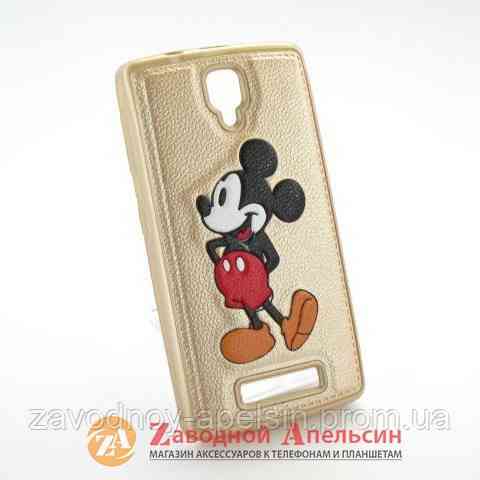 Lenovo A1000 чехол кожа Микки Маус Одесса