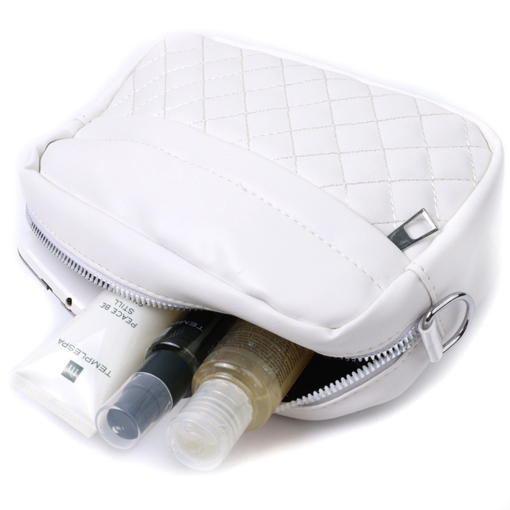 Елегантна жіноча сумка крос-боді з монетницею з екошкіри Vintage 22798 Білий Київ - фото 8