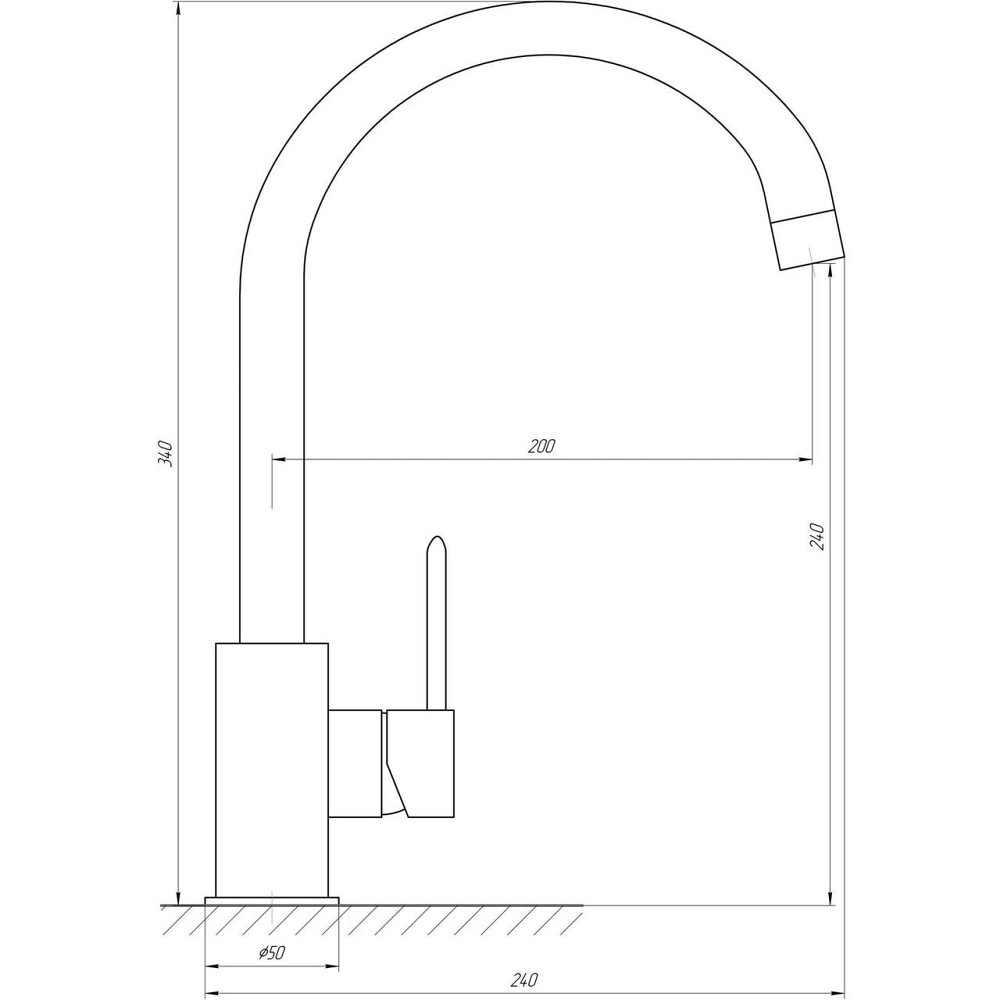 Смеситель для кухни TOPAZ BARTS TB 07403-H36-BL (000020987) Киев - изображение 7