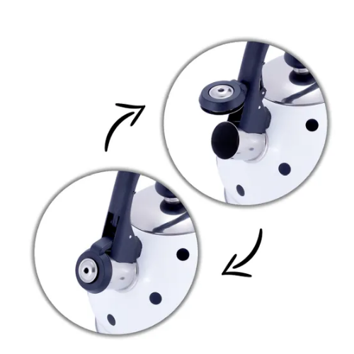 Чайник 2л нержавіюча сталь зі свистком з нейлоновою ручкою 1070WH KAMILLE Житомир - изображение 6