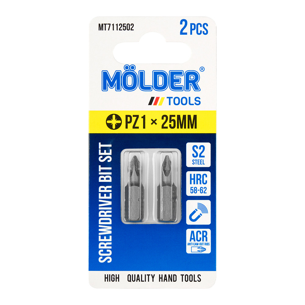 Набор бит Molder PZ1x25мм 2шт Львов - изображение 1