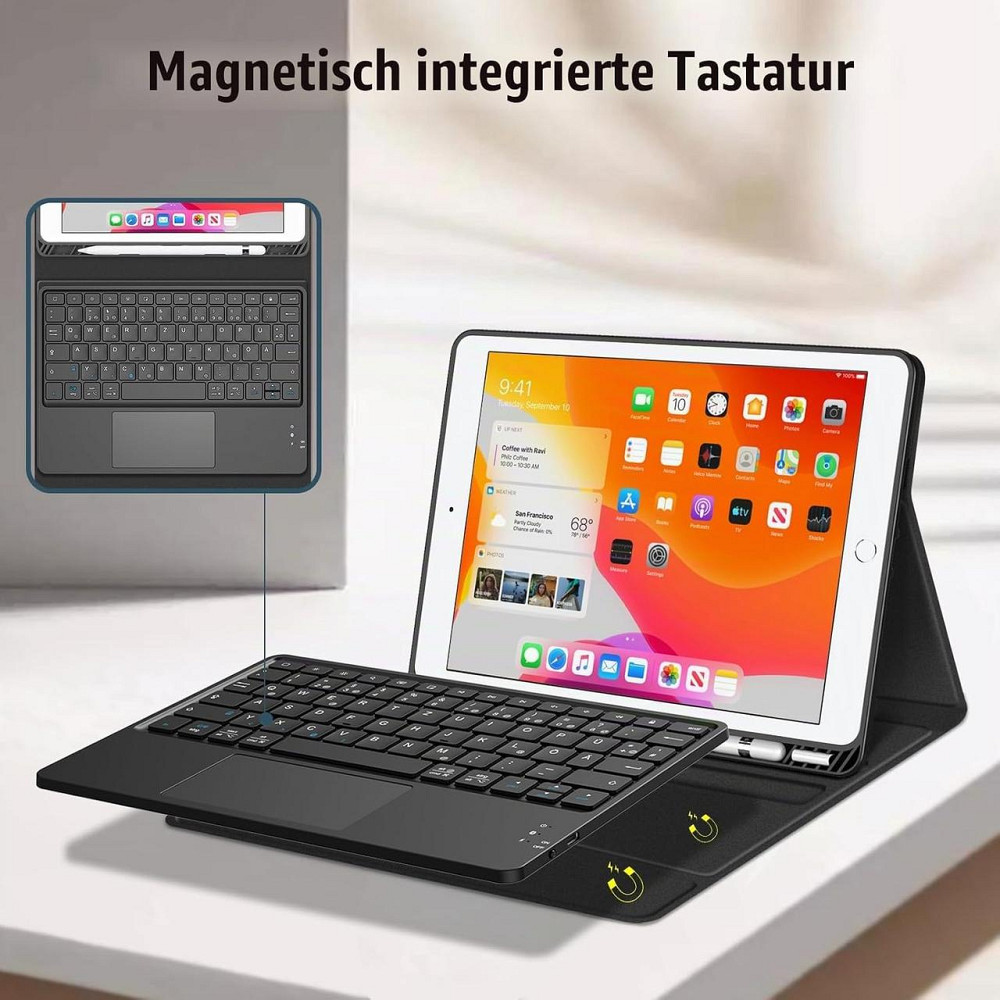 Захисний чохол з Bluetooth клавіатурою для iPad 10.2 Inch (9/8/7 Generation) та iPad Air 3rd / Pro 10.5 Дніпро - фото 8