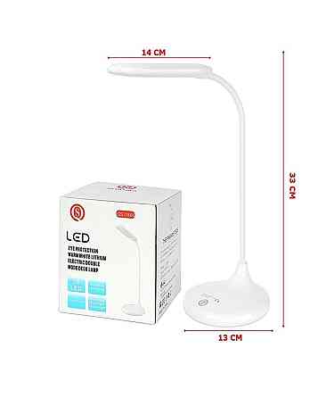 Лампа настольная светодиодная аккумуляторная Led лампа сенсорным управлением и тремя режимами яркости Каменец-Подольский