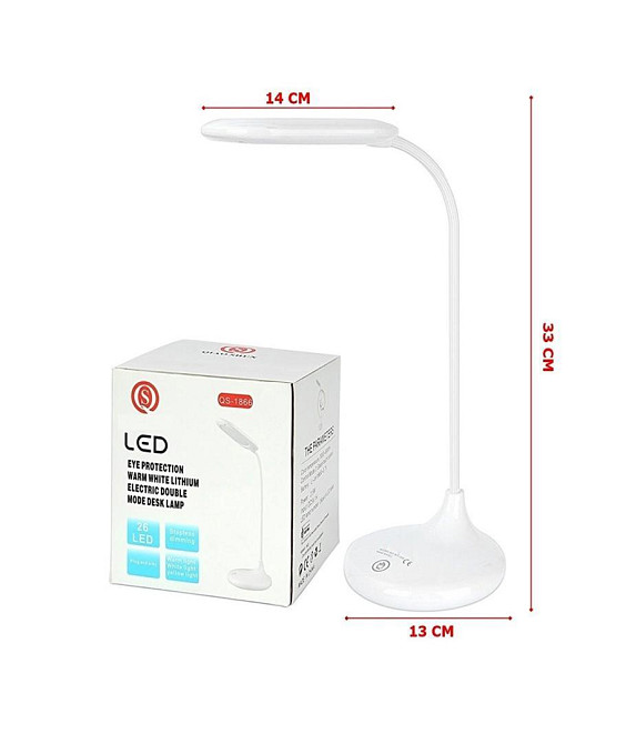 Лампа настольная светодиодная аккумуляторная Led лампа сенсорным управлением и тремя режимами яркости Каменец-Подольский - изображение 5