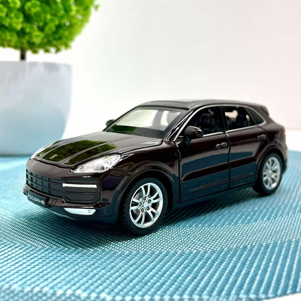 Машинка металева АвтоЕксперт Porsche Cayenne 5 1:32 світло/звук Темно-коричнева (24705) Чернігів - фото 1