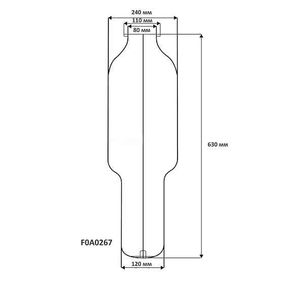 Гумова мембрана для бака Se.Fa D.80  80/100 л ( непрохідна ) ( F0A0267 ) Тернопіль