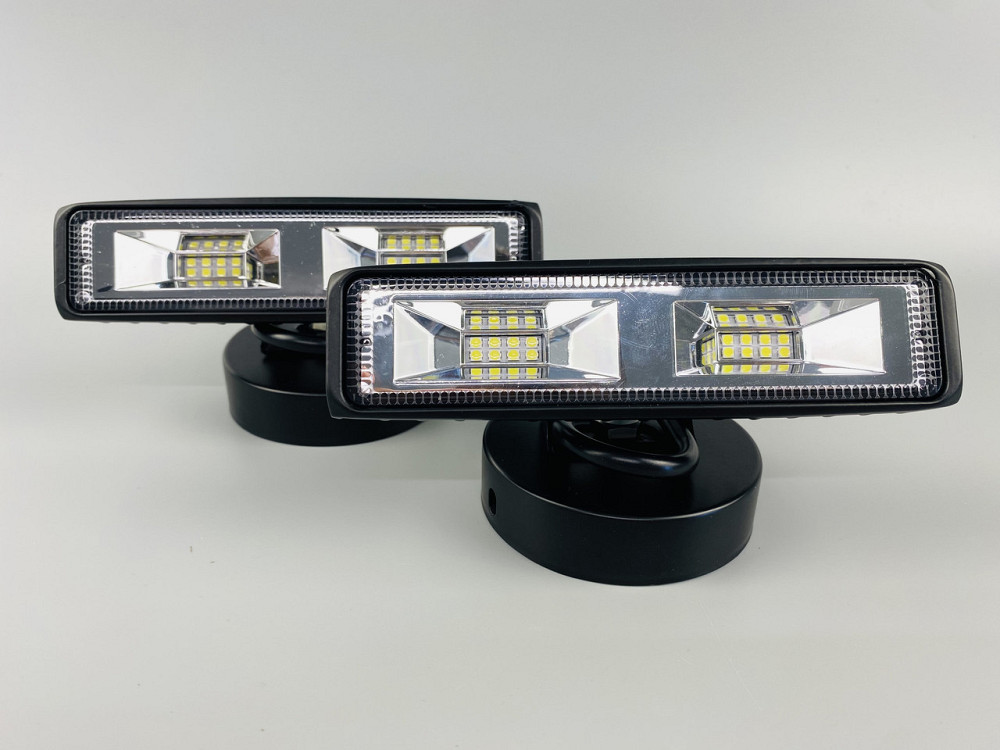 Фара LED прямокутна 18W, 8 led chip, широкий промінь, 10/30V 6000K Мукачево - фото 10
