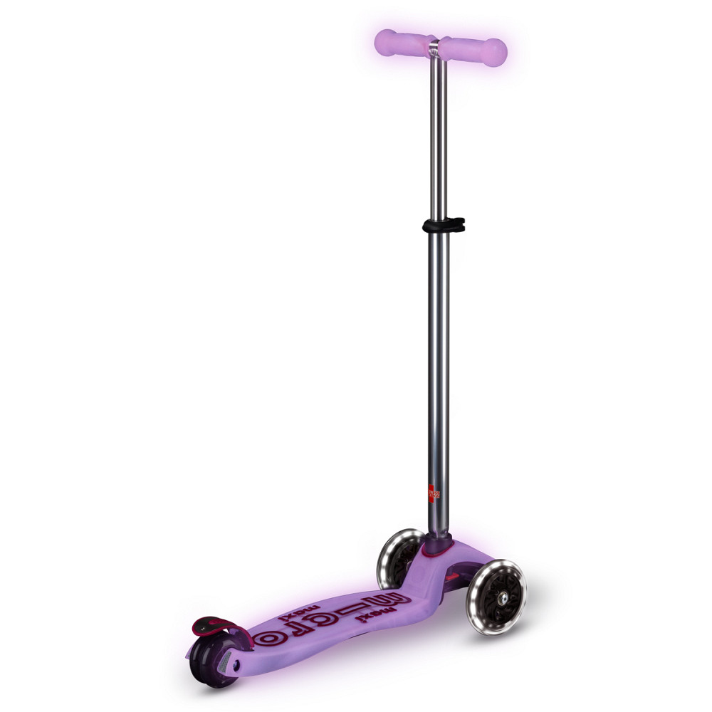Самокат Micro серії Maxi Deluxe Glow LED – Сяйнисто-пурпуровий Дніпро - фото 5