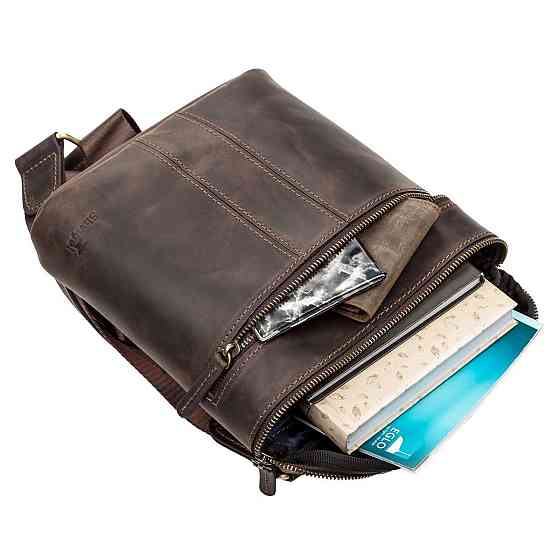 Сумка чоловіча шкіряна Коричнева (SHVIGEL) Київ