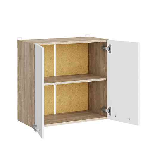 Кухонний модуль верхній Еверест Еко 600 дуб сонома/німфея альба (білий) 60х30х58 см (DTM-071050) Львів