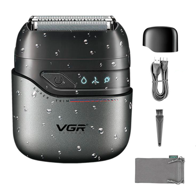 Электробритва шейвер VGR V-379 двойное лезвие триммер водонепроницаемый с дорожной сумкой Винница - изображение 1
