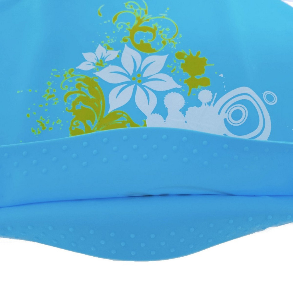 Шапочка для плавання для довгого волосся Flowers SNS KW-3 Вишневе - фото 7