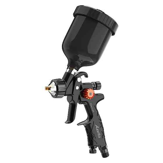 Пістолет фарбувальний пневматичний HVLP верх.пласт.бачок 250мл, форсунка-1,2мм  AUARITA LION-B-LIGHT-1.2 Одеса