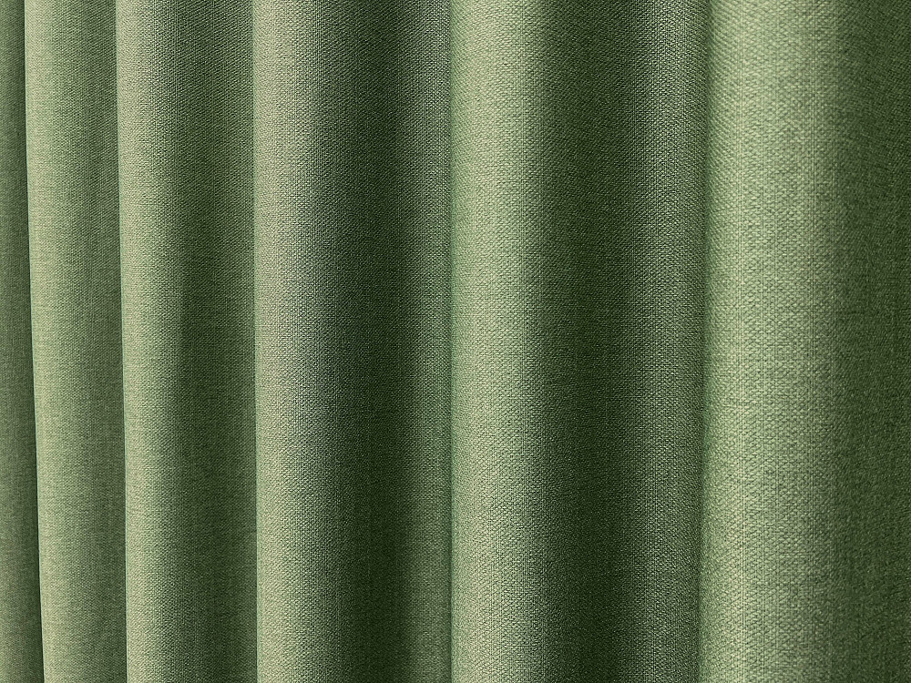 Комплект штор VR-Textil Шеніл 100х270 2шт і Тюль 400х270 1684ш-1680т Зелений з білим 71-199/2 Київ - фото 7
