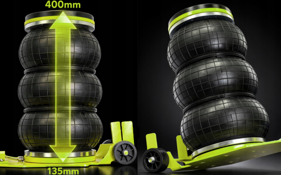 Пневмодомкрат 3,5т 135-400мм Toolme (Польша) Киев