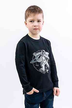 Світшот дитячий, Космос, чорний топ 128 Крохатушка одяг Київ