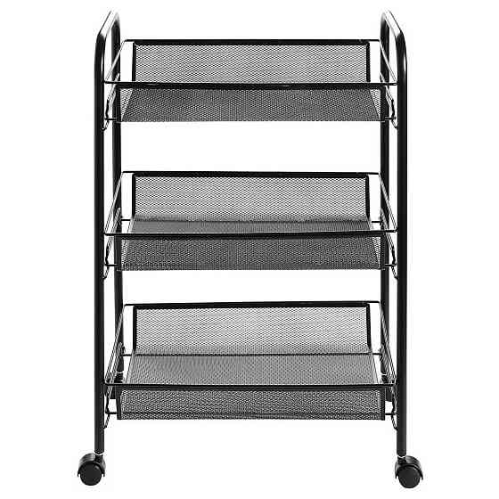 Металлическая этажерка на колесиках 63х27х45см,3 яруса SBR Киев