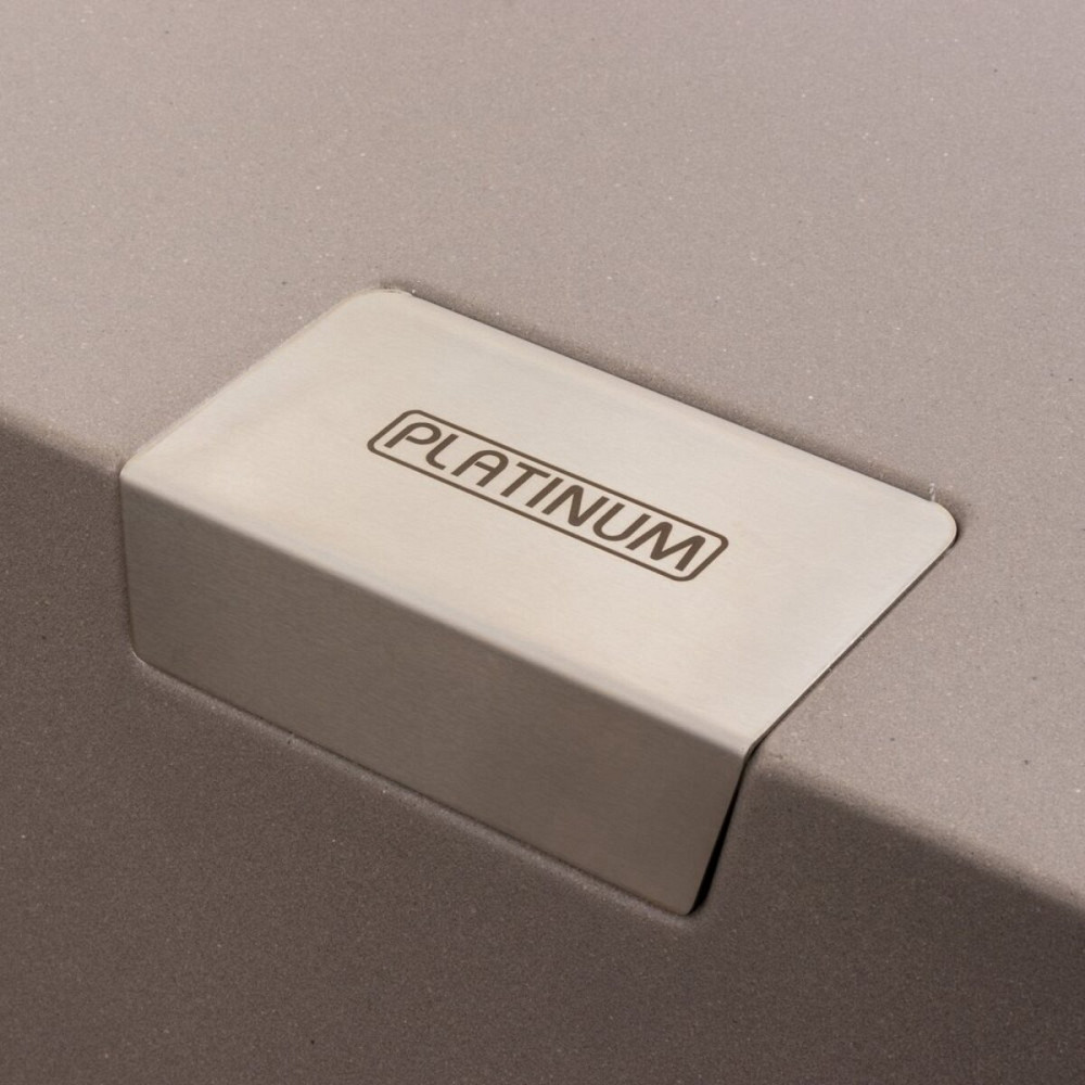 PLATINUM Гранітна мийка для кухні Platinum 8650 DIAMOND матова Дюна Київ - фото 6