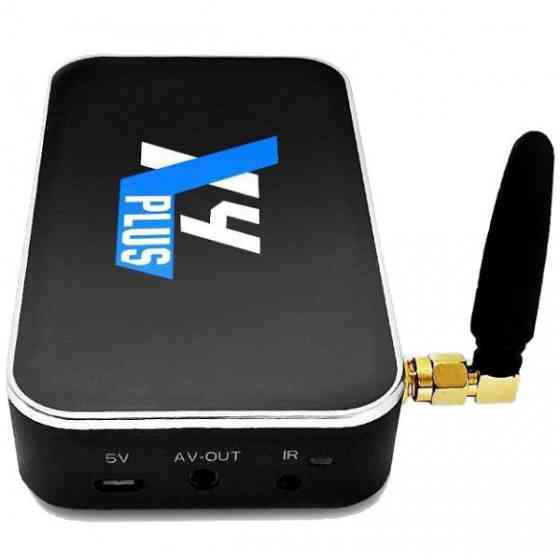 TV Медіаплеєр Ugoos X4 PLUS 4/64Gb/Amlogic S905X4/Android 11/WiFi/BT/Miracast/AV/IR RC/змінна антена (X4 PLUS) Київ