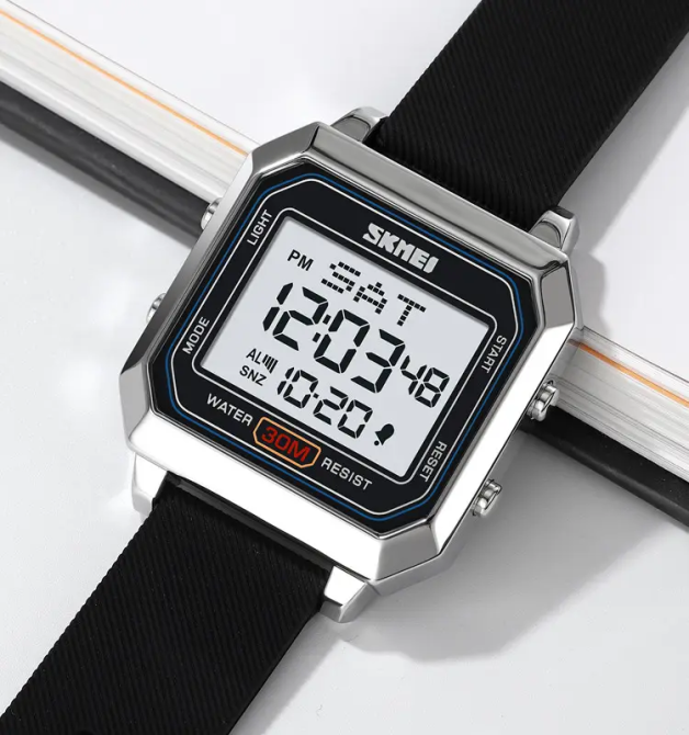 Часы мужские спортивные наручные Skmei 2150 Серебристый Винница - изображение 5