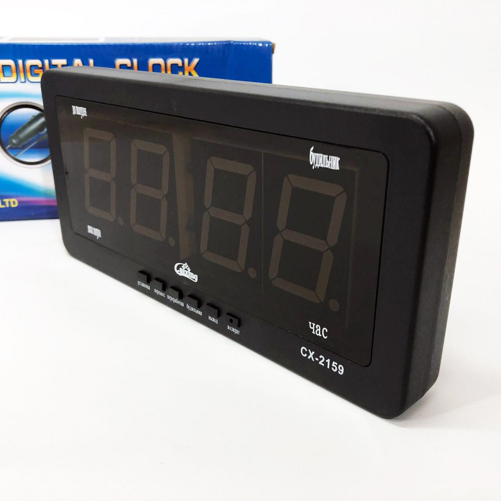 Настільний годинник з великими цифрами Caixing, Настільний годинник з будильником VL-99 Львів - фото 10