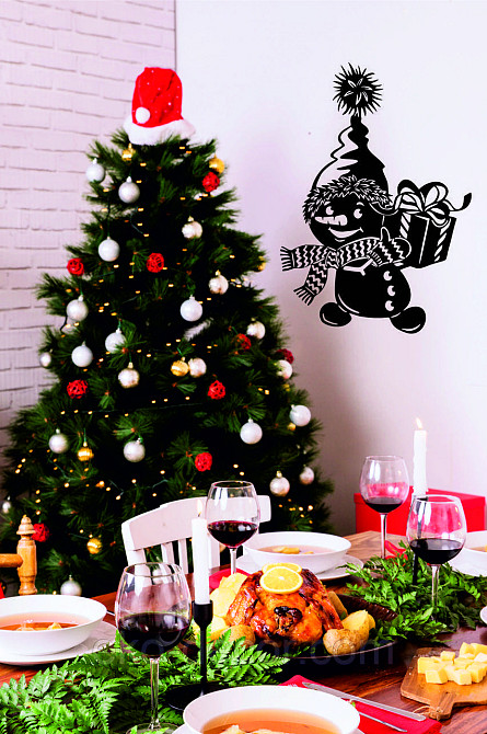 Декоративное настенное Панно «Снеговик», Декор на стену Киев - изображение 2