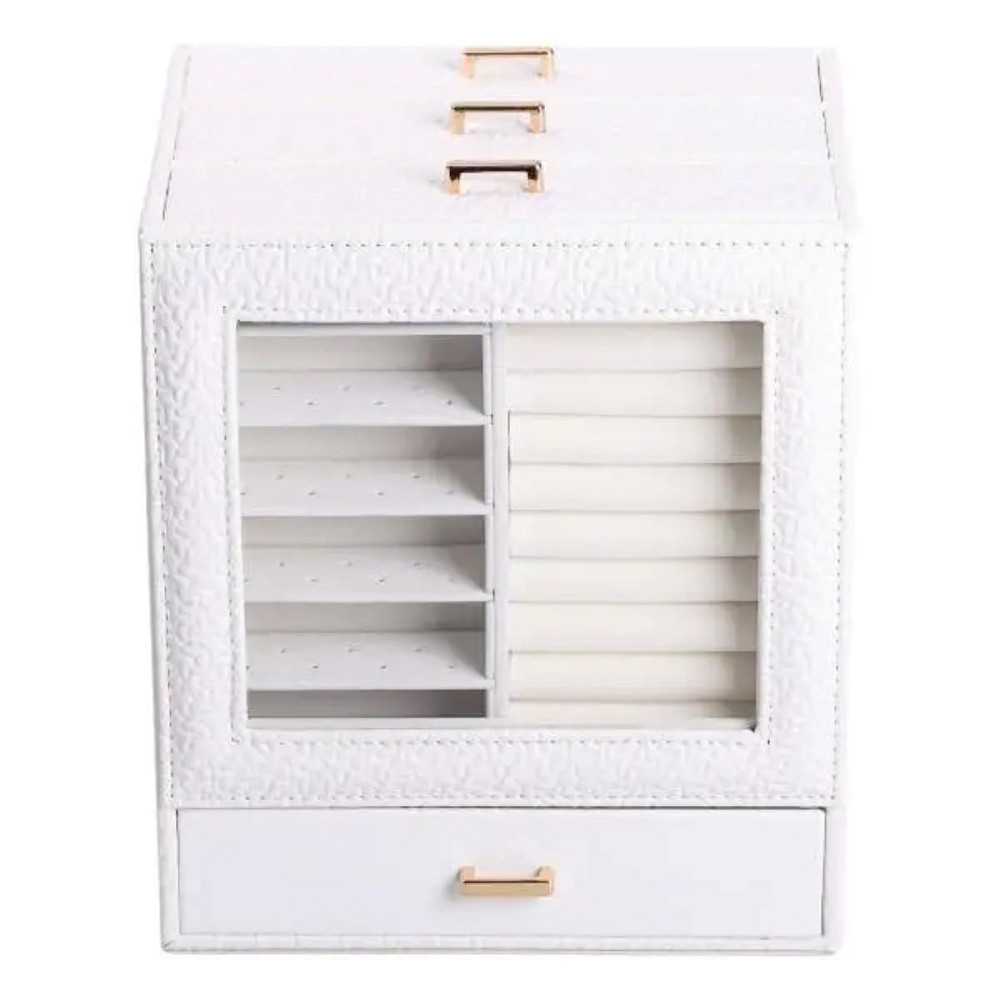 Yiwu Скринька для прикрас з еко шкіри 3 яруси органайзер для ювелірних виробів HP-5-16W Коломыя - изображение 1