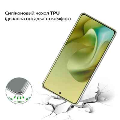 Чехол для мобильного телефона BeCover Silicone Motorola Moto G86 Transparent (713769) Винница