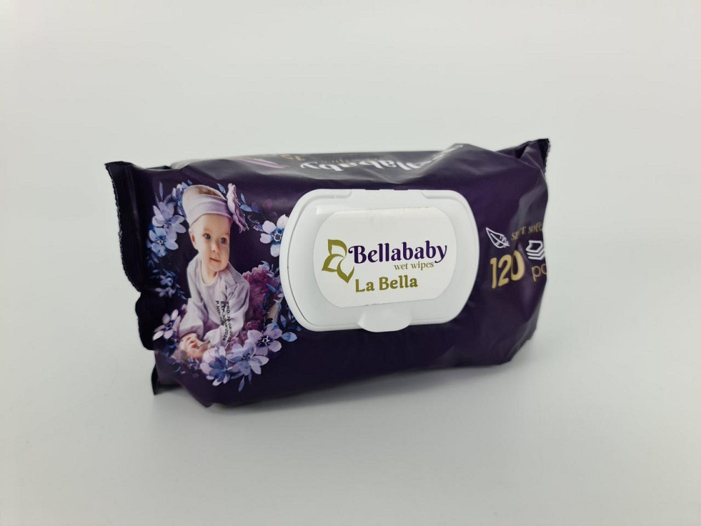 Влажная салфетка 120 шт с клапаном 