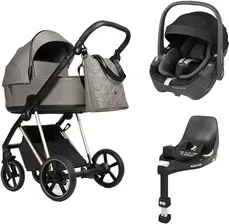 Дитяча коляска Roan IVI 2.0 4w1 z fotelikiem MC Pebble 360 oraz bazą Familyfix 360 – Mocca Київ