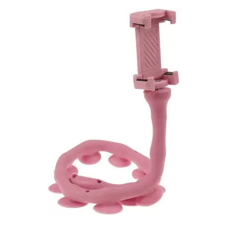 Гнучкий тримач для телефону з універсальними присосками Cute Worm Lazy Holder. Колір: рожевий UG-99 Івано-Франківськ - фото 3