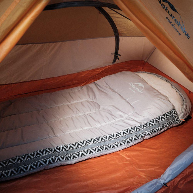 Спальник з капюшоном Naturehike L250 NH21MSD07, (9°C), лівий, сірий Київ - фото 6